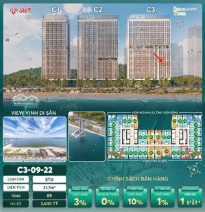 studio view trực diện biển full nội thất kinh doanh dòng tiền 1200k/ ngày