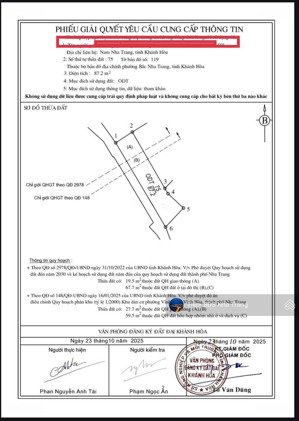 bán đất đẹp tại hẻm 3m dương hiến quyền, vĩnh hòa ( p. bắc nha trang). khánh hòa. 3 ty300 .
