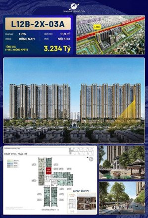 sunshine legend city, 51,9m2, 2pn, 1wc, ở văn giang, hưng yên