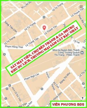 Bán nhà gần mặt tiền phường Bến Thành, Quận 1 TPHCM, giá rẻ, cho thuê AirBnB