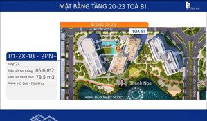 độc quyền căn góc 2pn+ masteri cosmo central hiếm, tầng cao - 85m2, chiết khấu cao lên tới 16.8%