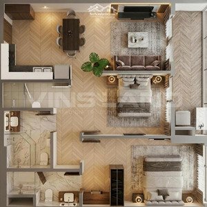 duy nhất 2pn góc 2 logia tầng 12 trục 16 vison view trực diện công viên, bể bơi mua trực tiếp cđt