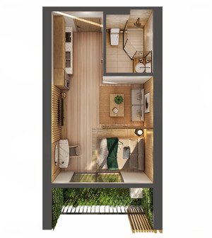 bán stu sky forest diện tích 30,5m2, ban công view sông hồng, giá bán 2,550 tỷ bao phí