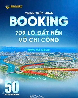 chính thức mở bán 709 lô đất nên võ chí công - pháp lý sổ hồng - đầu tư cực tốt