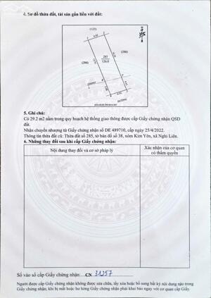 Bán đất 97m2 gần Sân Bay Vinh, xóm Kim Yên, Nghi Liên, TP Vinh