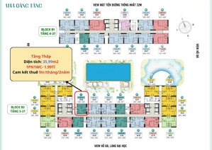 thanh lý căn bcons city - bcons green emerald 1pn 1wc = 1,99tỉ, có cam kết thuê 9tr/tháng/2năm