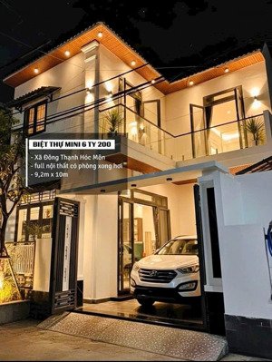 bán nhà dt 9x10m - 1 lầu,3p - hẻm ô tô đường nguyễn thị sáu hóc môn. giá : 6,2 tỷ