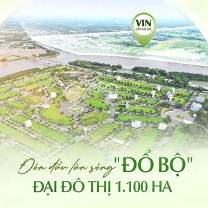 bán lô đất 6x17.5m khu dân cư saigon riverpark cần giuộc- cafe mộc, liền kề vingroup, đường 20m