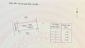 bán đất tại đông trà, tiền hải, thái bình, 600 triệu, 106 m2 chính chủ