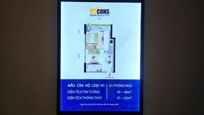 bán căn hộ chung cư bcons center city, 2,7 tỷ, 42m2, view đẹp tại thống nhất, p đông hòa, dĩ an