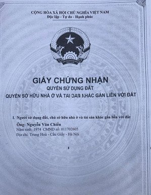 bán gấp đất thổ cư tại thôn thượng phúc, 58,7 m2, sổ đỏ chính chủ