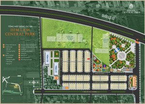 chính chủ bán hl1-07 him lam central park.dt 62,5m2,mt 5m, 4 tầng.đường 16,5m,lô view công viên 2ha