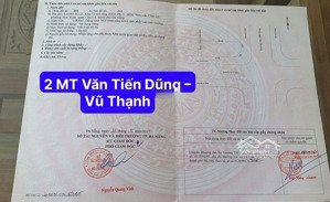 chính chủ gửi bán lô góc văn tiến dũng với vũ thạnh .