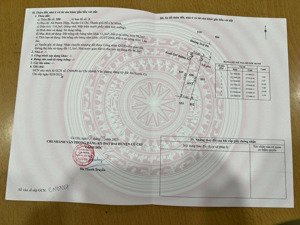 đường nguyễn thị rành, phía đầu kcn tây bắc, đất thổ cư, 5x21=107m2, sổ riêng, 970 triệu