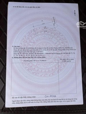 chính chủ bán lô đất hoà thạch - quốc oai, cách chợ long phú 300m - dt: 100m2 ( full thổ cư )