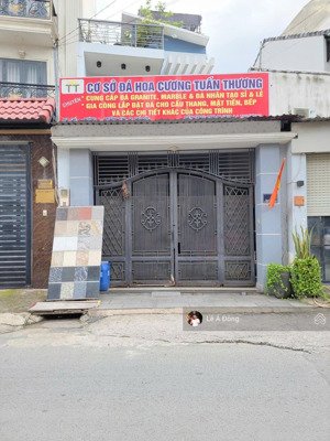 nhà 1t1l dt: 105,3m2 ngang 5m. cách gametro bình thái 500m. mtkd đường 10m