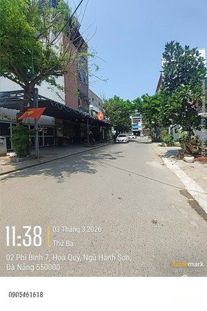 bán lô ngang 6m, đường phi bình 7, kdt hoà quý, ngũ hành sơn, đà nẵng. dt 117m2