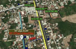 đất mặt tiền 289 gần chợ chánh lưu, thích hợp mở quán, xây nhà trọ, kinh doanh tốt!