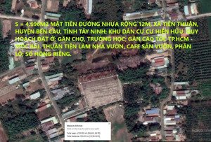 bán nhà đất diện tích 4.696m2 (có 714m2 đất ở); mặt tiền đường nhựa; khu dân cư hiện hữu.