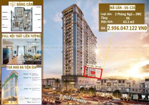 3 tỷ - 2pn hướng biển - ngô thì nhậm, liên chiểu - sắp bàn giao - full nội thất liền tường