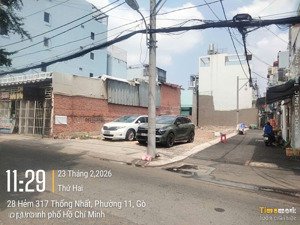 bán đất xây chdv 5.4 x 10m (317/ thống nhất - p. 16 gò vấp)