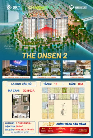 căn 1pn+ view pháo hoa trọn đời giá chỉ 89tr/m2, dtsd lớn nhất phân khúc