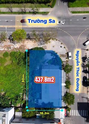bán lô đất biển 2 mặt tiền trường sa - nguyễn thức đường, p. ngũ hành sơn, đà nẵng