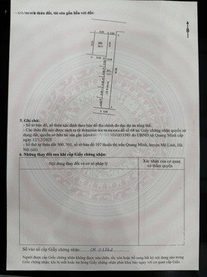 bán nhanh lô đất 60m full . mt:6m. 2 mặt tiền. thổ cư tại tổ 10 tt quang minh- mê linh- hà nội