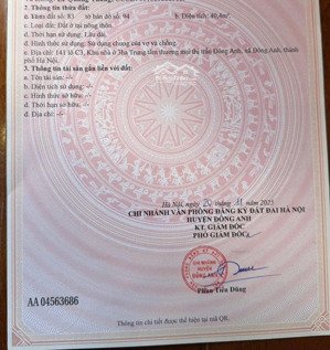 mở bán mảnh đất đẹp ở khu 3 ha, trung tâm thương mại thị trấn đông anh, xã đông anh, thành phố