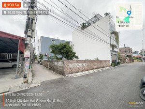 lô góc 3 mặt thoáng nam phong gần lê hồng phong, ngang rộng 5m, đường 5m ô tô đỗ cửa