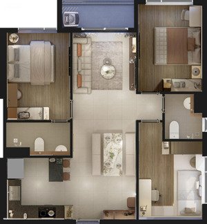 siêu phẩm hàng hiếm 3pn2wc duy nhất tầng, view landmark 81 và sông sài gòn