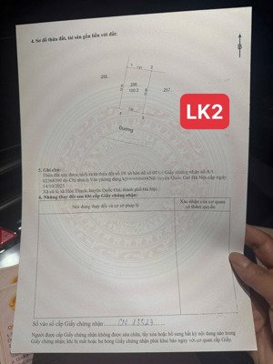 bán 100m2 đất trục chính thôn nũ rùa phú cát quốc oai giá rẻ lh 