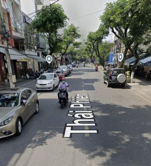 đất mặt tiền đường thái phiên . trung tâm hải châu , gần sông hàn . dt 1268m2 full đất ở