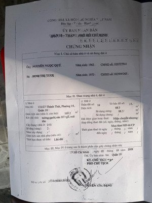 nhà 131/27,thành thái q10, 3.5x23m nh 5.5m, 2t, giá 16.8 tỷ tl!