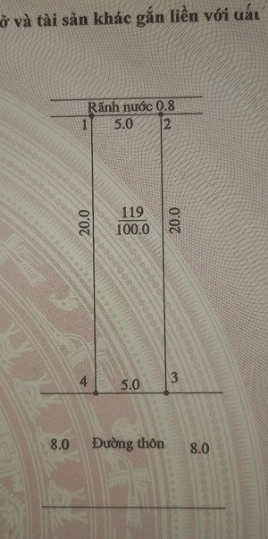 chính chủ bán đất thị trấn xuân mai. phân lô 100m2. giá 4,8 tỷ