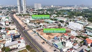 bán lô biệt thự 220m2 full thổ cư, trong kdc phía sau lưng chợ đầu mối
