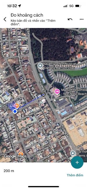 đất mt 10m5 nguyễn thức đường cách trục chính trường sa 200m, cách bãi biển tâm trà 700m.