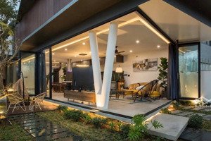villa 2 tầng khu đô thin fpt city đà nẵng, view kênh
