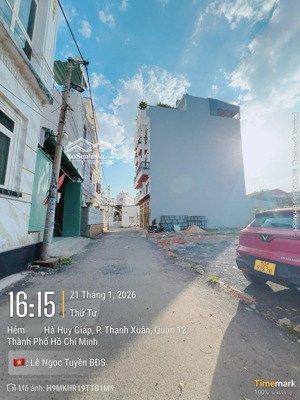 hiếm! đất full thổ cư 1/ hà huy giáp - thông ra sông vàm thuật.