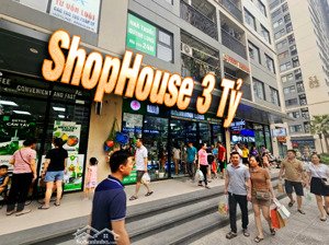 vốn 3 tỷ - lãi 85 triệu/tháng - shophouse khối đế tại vinhomes smart city - sổ đỏ lâu dài