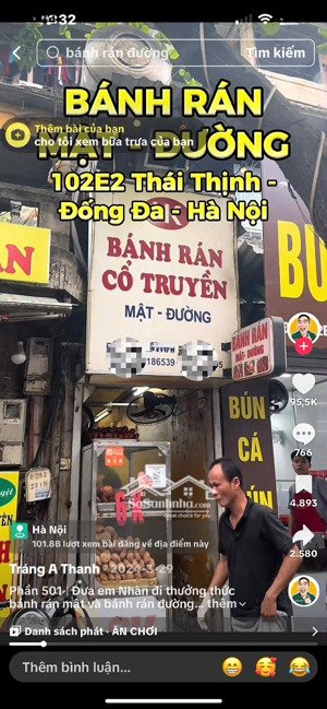 bán nhà tập thể tầng 1 mặt phố thái thịnh