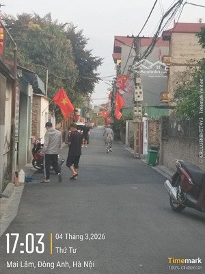 mai lâm đất siêu siêu đẹp 50m2 .giá 6,4 tỷ.tại thôn phúc thọ - xã mai lâm - đông anh - hà nội .