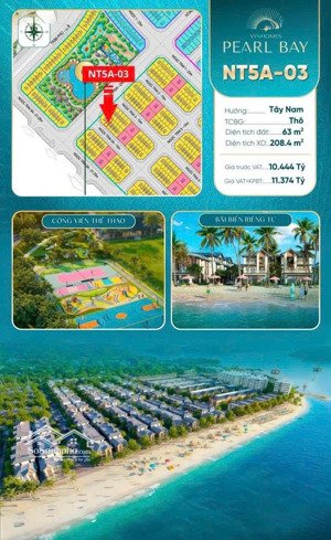 hiếm - còn lại duy nhất 1 căn 63m2 - kề góc đối diện công viên 1.2ha và hồ bơi 1000m - nt5a-03 -