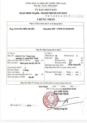 Nhà 2 tầng 5.2x13m 4PN 3WC, 298/11C Nơ Trang Long 7.59 tỷ