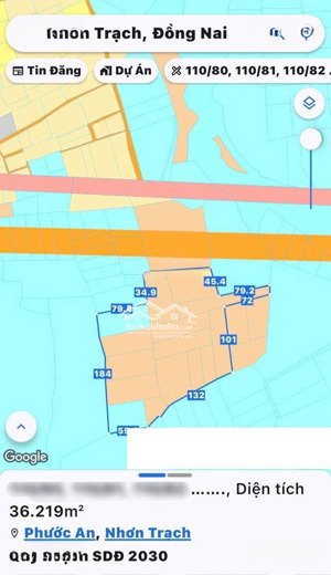 bán đất phước an, nhơn trạch. dt khủng lên đến 36219m2, siêu hiếm, giao dịch nhanh chóng, dễ dàng