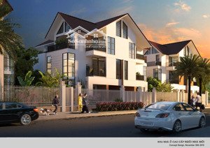 biệt thự góc 300m2 view hồ tại new house city, quốc oai. nhà xây 3.5 tầng, sổ đỏ chính chủ