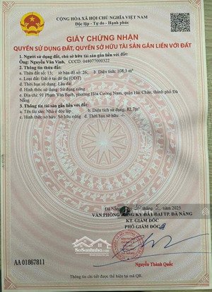 lô đất mặt tiền đường phạm văn bạch, ngay sau lưng toà căn hộ masteri đà nẵng