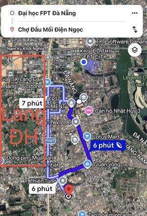 3.1 tỷ/110m2 đất ở đô thị điện bàn đông, đà nẵng đường 7m5 hạ tầng như hình . lh 