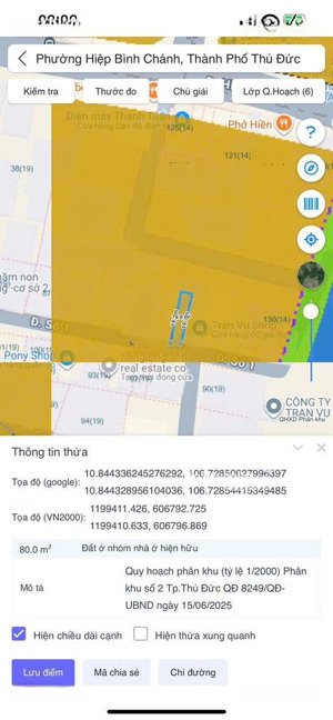 chủ gửi lô đất full thổ cư đường 37 - hiệp bình chánh thủ đức - đường xe hơi