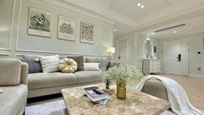 cc cho thuê tại riverside residence, 65 triệu, 130m2, 3pn, 2wc, nội thất cực cao cấp